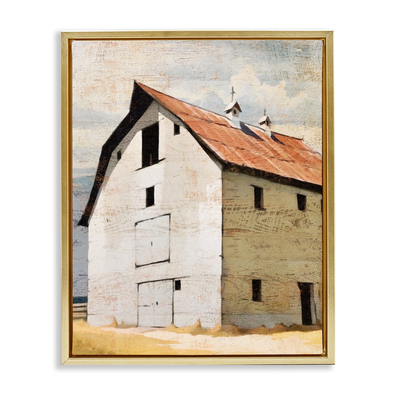 Stupell Industries Rustic Big Barn Red Floating Frame, design by Susan Jill